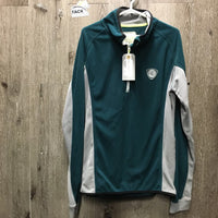 LS Fleece Sweater, 1/2 Zip Up *gc, hairy, mnr dirt