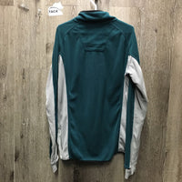 LS Fleece Sweater, 1/2 Zip Up *gc, hairy, mnr dirt