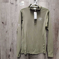 LS Fleece Lined Technical Shirt, 1/4 Zip Up *xc/like new
