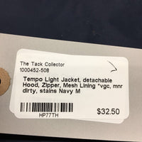 Light Jacket, detachable Hood, Zipper, Mesh Lining *vgc, mnr dirty, stains
