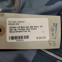 LS Brio-tek 200 Shirt, 1/3 Zip Up *xc/like new
