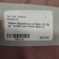 LS Shirt, 1/2 Zip Up *xc/like new
