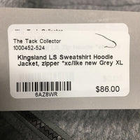 LS Sweatshirt Hoodie Jacket, zipper *xc/like new

