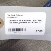 Cotton Web & Ribbon "Bits" Belt *xc, clean, puckers
