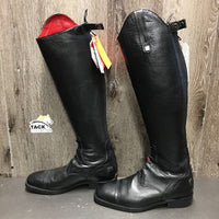 Square Toe Field Boots, Zips, Hvy Leather *xc/like new, v.mnr dust & scuffs, older
