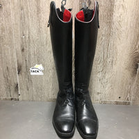 Square Toe Field Boots, Zips, Hvy Leather *xc/like new, v.mnr dust & scuffs, older
