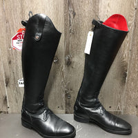 Square Toe Field Boots, Zips, Hvy Leather *xc/like new, v.mnr dust & scuffs, older
