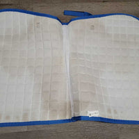 Quilt Jumper Pad, 1x piping *vgc, clean, mnr hair, dingy underside, stains, puckers
