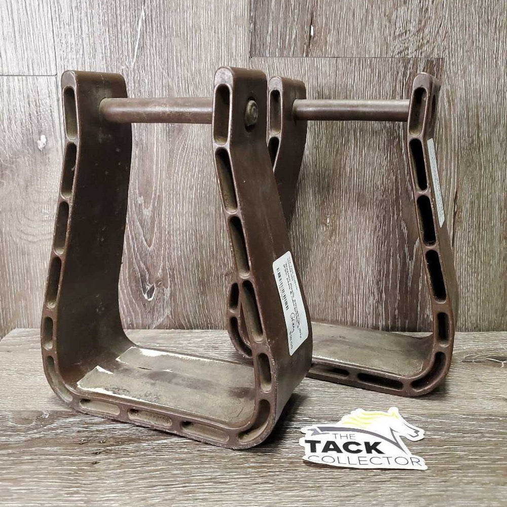 Western Plastic Stirrups *gc, dirty, grips: peels & rubs