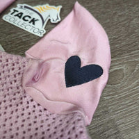 Crochet Ear Bonnet Fly Veil, Satin Trim "Pony Dream" *vgc, clean, mnr stains, snags & rubs
