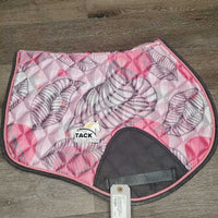 Satin Quilt Jumper Saddle Pad, 1x piping *vgc, clean, hair, mnr rubs, faded, pills
