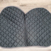 Satin Quilt Jumper Saddle Pad, 1x piping *vgc, clean, hair, mnr rubs, faded, pills

