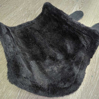 Pr Closed Front Boots, fleece lined, velcro *vgc, clean, mnr stains, rubs & hair
