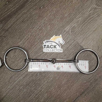 Thin Curved Western Loose Ring Bit *gc, rubs, rusty, scratches, chews
