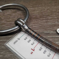 Thin Curved Western Loose Ring Bit *gc, rubs, rusty, scratches, chews
