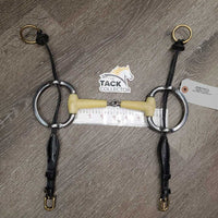 Eggbutt Gag Bit, 2 ExionPro? Fine Nylon Rope Gag Cheeks *vgc/gc, mnr dirty, rubs & chews, rough spot, stains & scratches
