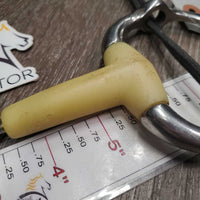 Eggbutt Gag Bit, 2 ExionPro? Fine Nylon Rope Gag Cheeks *vgc/gc, mnr dirty, rubs & chews, rough spot, stains & scratches

