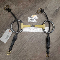 Eggbutt Gag Bit, 2 ExionPro? Fine Nylon Rope Gag Cheeks *vgc/gc, mnr dirty, rubs & chews, rough spot, stains & scratches
