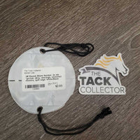 3# Round Show Number, 2x els *gc/fair, dirty, shavings, stretched elastics, split edge

