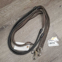 Nylon & Rubber Reins, snaps *gc, dirt, scrapes, faded, dirty
