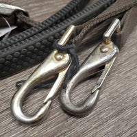 Nylon & Rubber Reins, snaps *gc, dirt, scrapes, faded, dirty
