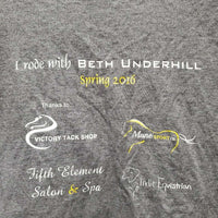 SS Cotton Shirt "Beth Underhill Clinic 2016" *vgc, clean

