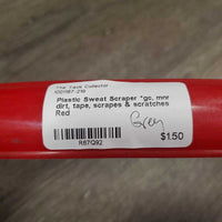 Plastic Sweat Scraper *gc, mnr dirt, tape, stains, scrapes & scratches
