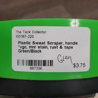 Plastic Sweat Scraper, handle *vgc, mnr stain, rust & tape
