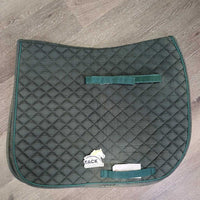 Quilt Dressage Saddle Pad *fair, dirty, faded, discolored, rubs, hairy, holey/thin edges
