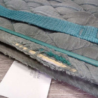 Quilt Dressage Saddle Pad *fair, dirty, faded, discolored, rubs, hairy, holey/thin edges

