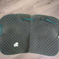 Quilt Dressage Saddle Pad *fair, dirty, faded, discolored, rubs, hairy, holey/thin edges
