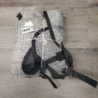 Hvy Mesh Fly Sheet, detach neck, 2 leg *gc, clean, stains, mnr repair, rubs, faded, snags
