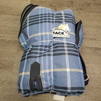 Rain Sheet, 2 legs *gc, clean, 0 wpf, repairs, mnr hair, faded, threads, rubs
