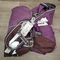 Rain Sheet, detach neck, 2 legs *gc, clean, mnr wpf, hair, broken snap, stains, snags, threads, faded
