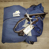 Hvy Winter Blanket, detach neck, 2 legs *vgc, clean, v. wpf, snags, faded, repairs, rubs, v. mnr torn els