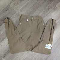 High Waist Euro Seat Breeches *gc, older, puckers?stretched, v.rubbed & pilly
