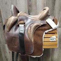 14" XW *6.5" Ortho-Flex Patriot "Officer Model 15" Endurance Saddle, 2 Fleece Panel Covers (Booties), Wide Stirrups, Biothane Leathers, 2 Leather Covers, 30" Orthoflex Neoprene (& Cotton Cover) Short Girth, Flaps: 13"L x 11.5"W Serial # POM114
