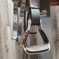 14" XW *6.5" Ortho-Flex Patriot "Officer Model 15" Endurance Saddle, 2 Fleece Panel Covers (Booties), Wide Stirrups, Biothane Leathers, 2 Leather Covers, 30" Orthoflex Neoprene (& Cotton Cover) Short Girth, Flaps: 13"L x 11.5"W Serial # POM114
