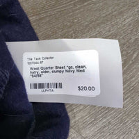 Wool Quarter Sheet *gc, clean, hairy, older, clumpy
