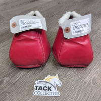No Turn Bell Boots, velcro *gc/fair, pilly, rubs, hairy, inside stains, older
