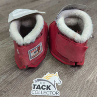 No Turn Bell Boots, velcro *gc/fair, pilly, rubs, hairy, inside stains, older
