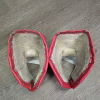 No Turn Bell Boots, velcro *gc/fair, pilly, rubs, hairy, inside stains, older
