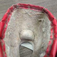 No Turn Bell Boots, velcro *gc/fair, pilly, rubs, hairy, inside stains, older
