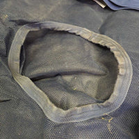 Mesh Hay Bag *gc, Cut Off Strap, mnr dirty, hairy, stained, rubs, older
