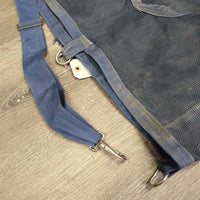 Mesh Hay Bag *gc, Cut Off Strap, mnr dirty, hairy, stained, rubs, older
