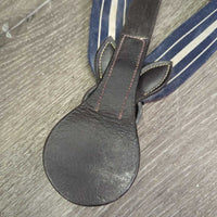 Leather & Elastic Breastplate *gc, dirty, dry, stiff, NO Martingale, residue, stretched elastic
