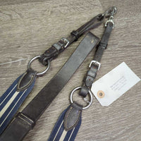 Leather & Elastic Breastplate *gc, dirty, dry, stiff, NO Martingale, residue, stretched elastic

