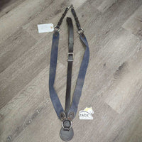 Leather & Elastic Breastplate *gc, dirty, dry, stiff, NO Martingale, residue, stretched elastic
