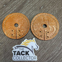 Tooled Leather Western Bit Guards *like new, no laces/ties
