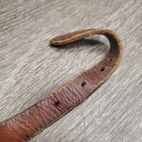 Pr Western Rowel Spurs, Smooth Leather Spur Straps *gc, clean, scratches, rubs, stains, sliced strap edges
